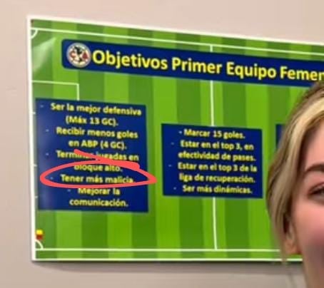 Objetivos del América Femenil