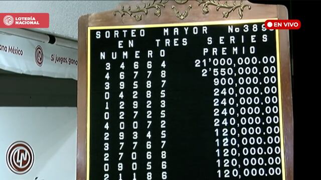 Resultados Sorteo Mayor 3898 de Lotería Nacional en vivo: ganadores de hoy 22 de agosto