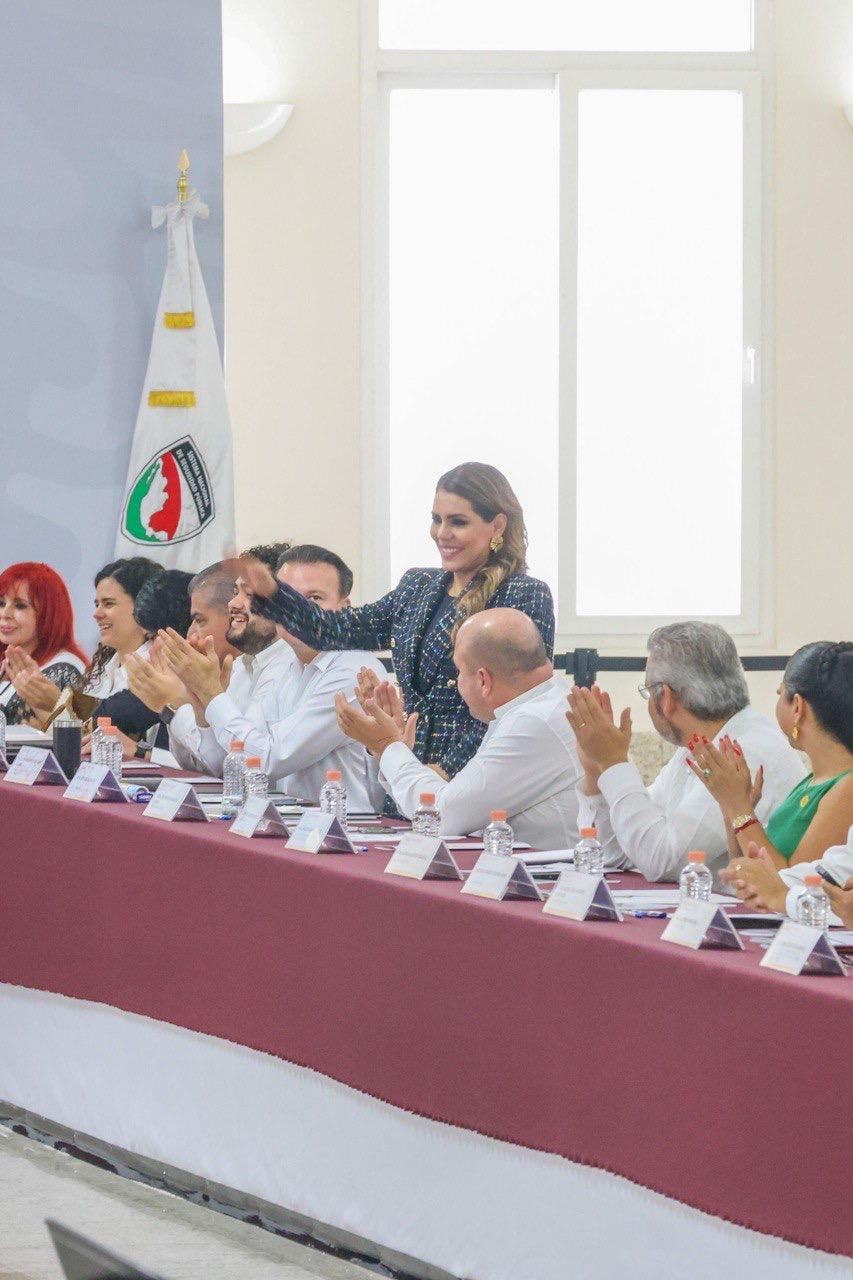 Evelyn Salgado reconoce apoyo de AMLO para Guerrero en el Consejo Nacional de Seguridad Pública y de Protección Civil