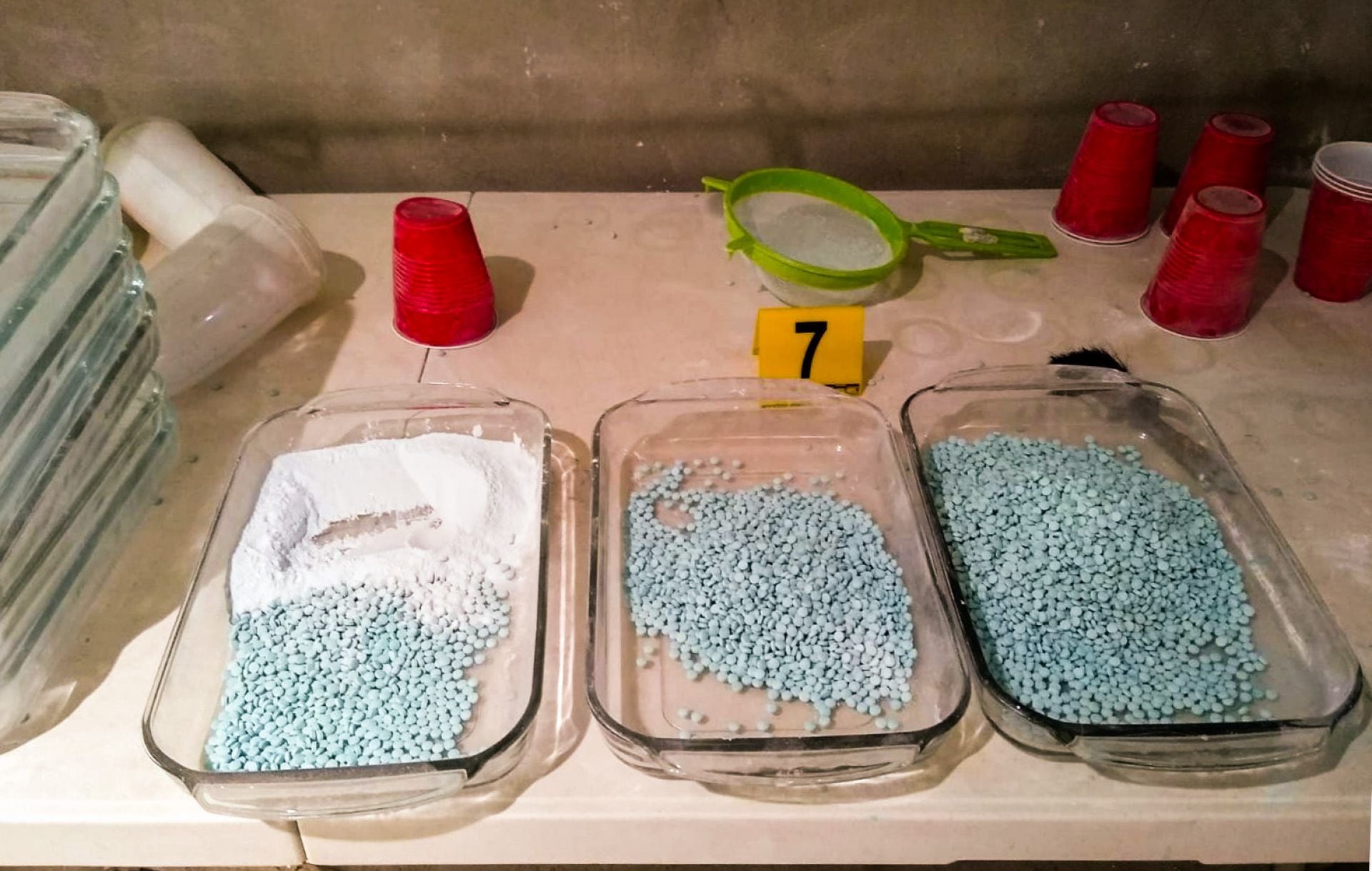 Aseguramiento de 306 mil pastillas de probable fentanilo