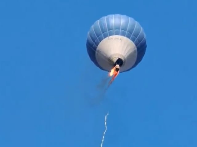 Un globo aerostático turístico de Teotihuacán se desplomó el 1 de abril