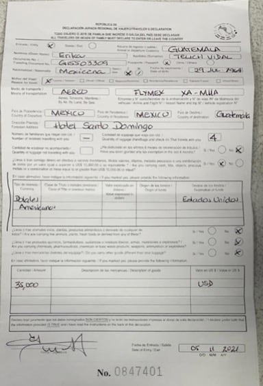 Documento presentado por Erika Telich Vidal, asistente de Juan Francisco Ealy Ortiz/@CiroGomezL