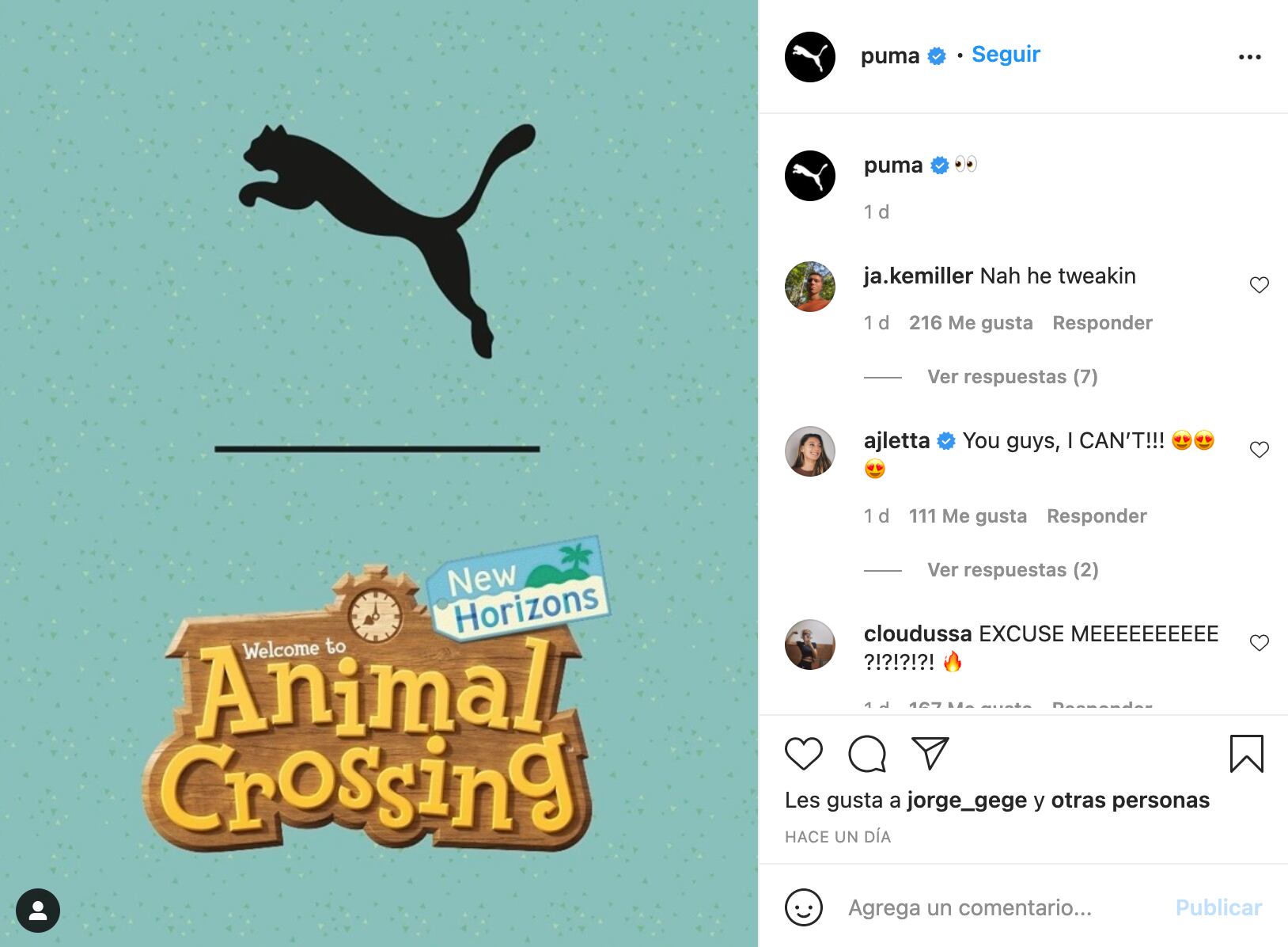 'Animal Crossing' x Puma