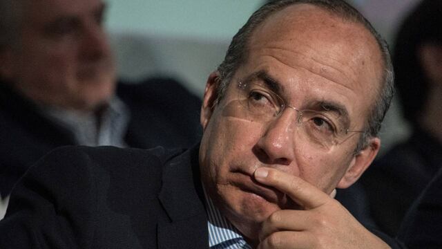 Felipe Calderón en una sesión del PAN.