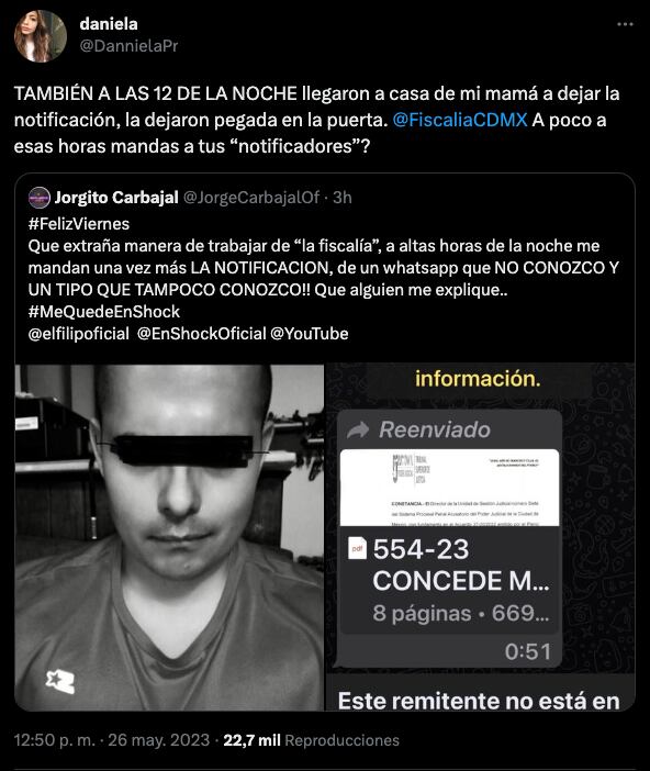 Daniela Parra denuncia irregularidades en la denuncia de su hermana