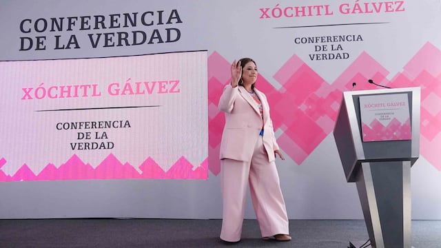 Xóchitl Gálvez, candidata a la presidencia por Frente Amplio por México, ofreció su primera "Conferencia por la Verdad"