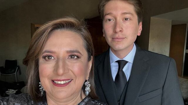 Juan Pablo Sánchez Gálvez y su mamá, la candidata Xóchitl Gálvez