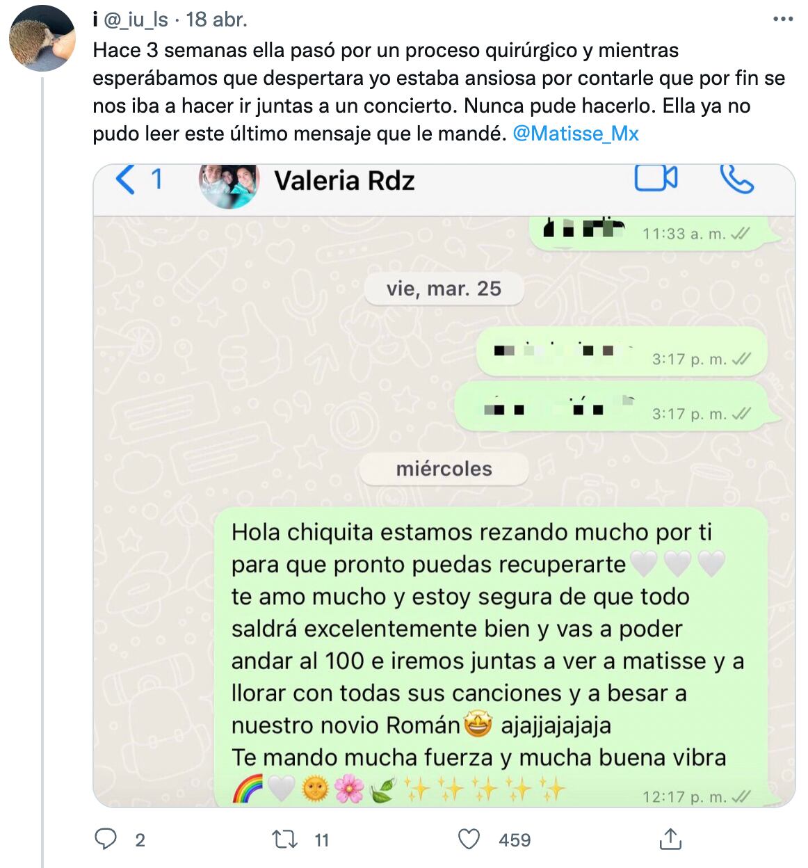 Valeria no logró leer la sorpresa que su amiga le tenía