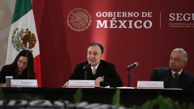 Alfonso Durazo en reunión del Consejo Nacional de Seguridad. Llamado a gobernadores.