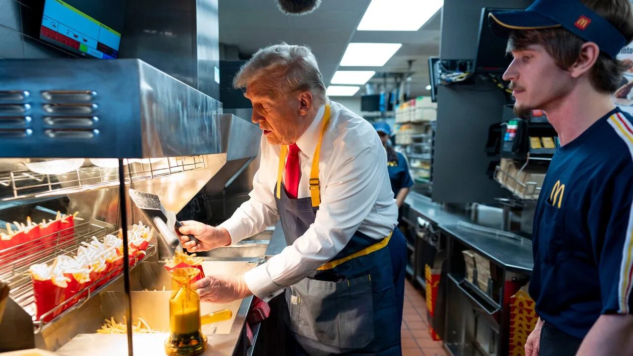Donald Trump presumió ser el primer cocinero de McDonald's en ser presidente de Estados Unidos