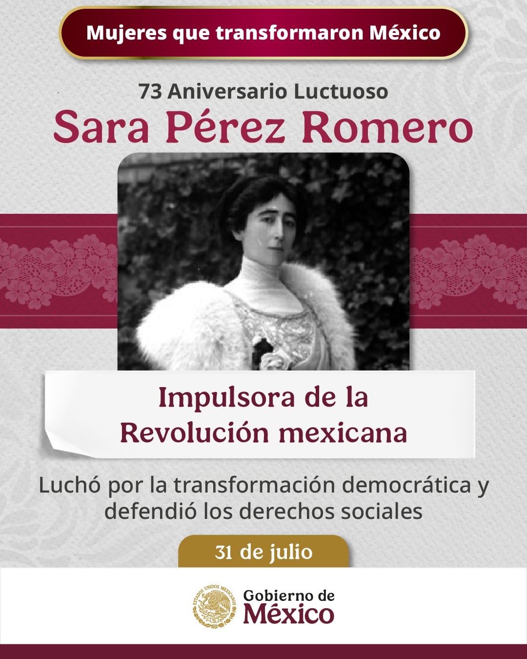 ¿Quién era Sara Pérez Romero?