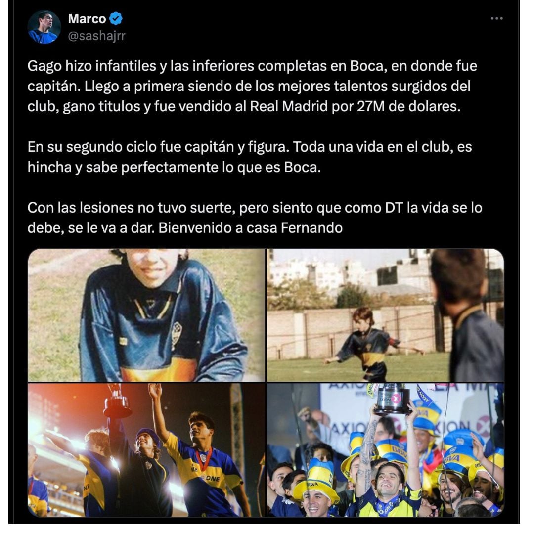 Fernando Gago regresará a Boca Juniors.