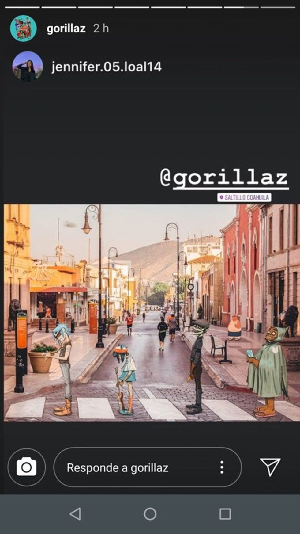 La imagen fue compartida en sus redes sociales