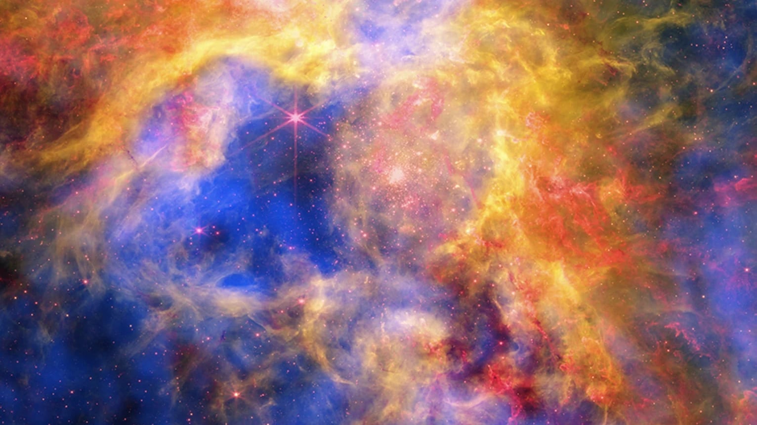 NASA revela nueva imagen de la Nebulosa de la Tarántula y sorprende por sus colores