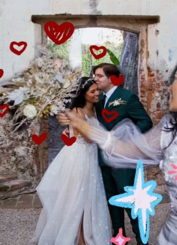 servilleta enmarcada revela la mejor historia de amor