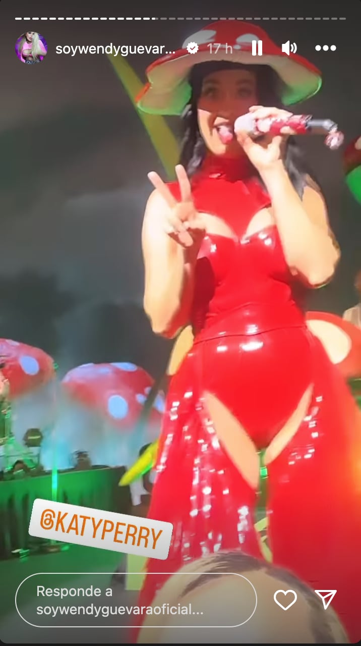 Wendy Guevara disfrutó del concierto de Katy Perry en México