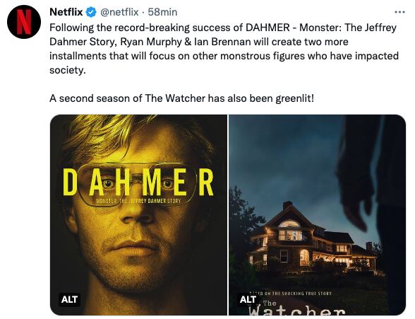 Netflix renovó la serie de Jeffrey Dahmer para dos temporadas más