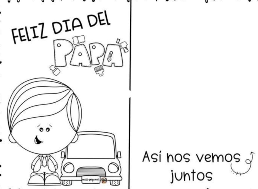 Tarjeta para dibujar del Día del Padre