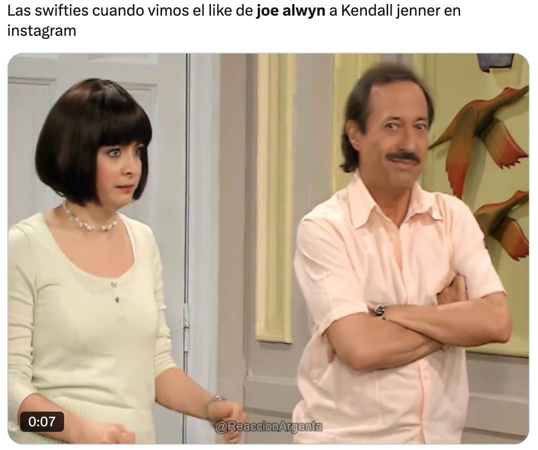 Joe Alwyn le dio like a una foto de Kendall Jenner y los fans de Taylor Swift lo están cancelando