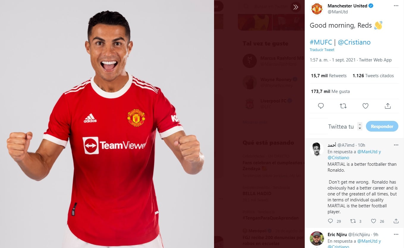 Manchester United presume a Cristiano Ronaldo
