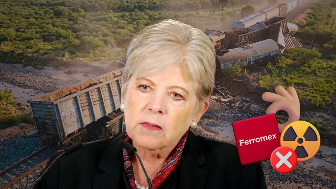 Ferromex ya limpió la zona tras derrame de químico corrosivo, asegura Alicia Bárcena