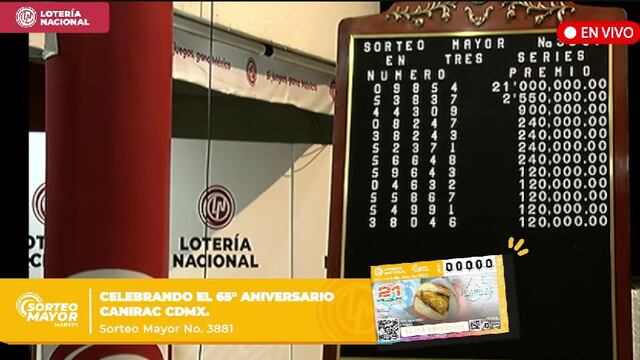 Resultados Sorteo Mayor 3881 de Lotería Nacional en vivo: ganadores de hoy 4 de abril