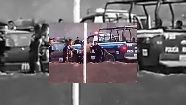 VIDEO: Policías golpean a un presunto discapacitado