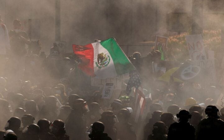 Protestas en Los Ángeles contra las redadas de ICE