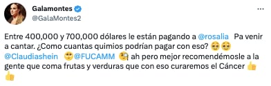 Gala Montes se lanza contra Rosalía