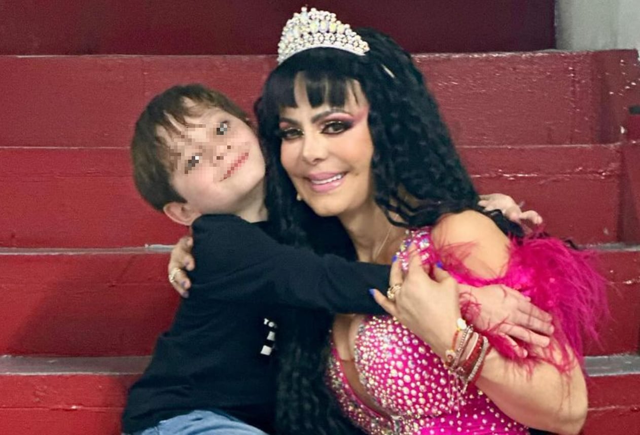 Maribel Guardia y su nieto José Julián Figueroa