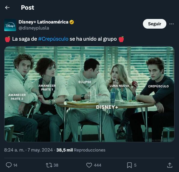 La saga de Crepúsculo llega completa a streaming y ya está disponible en Disney Plus