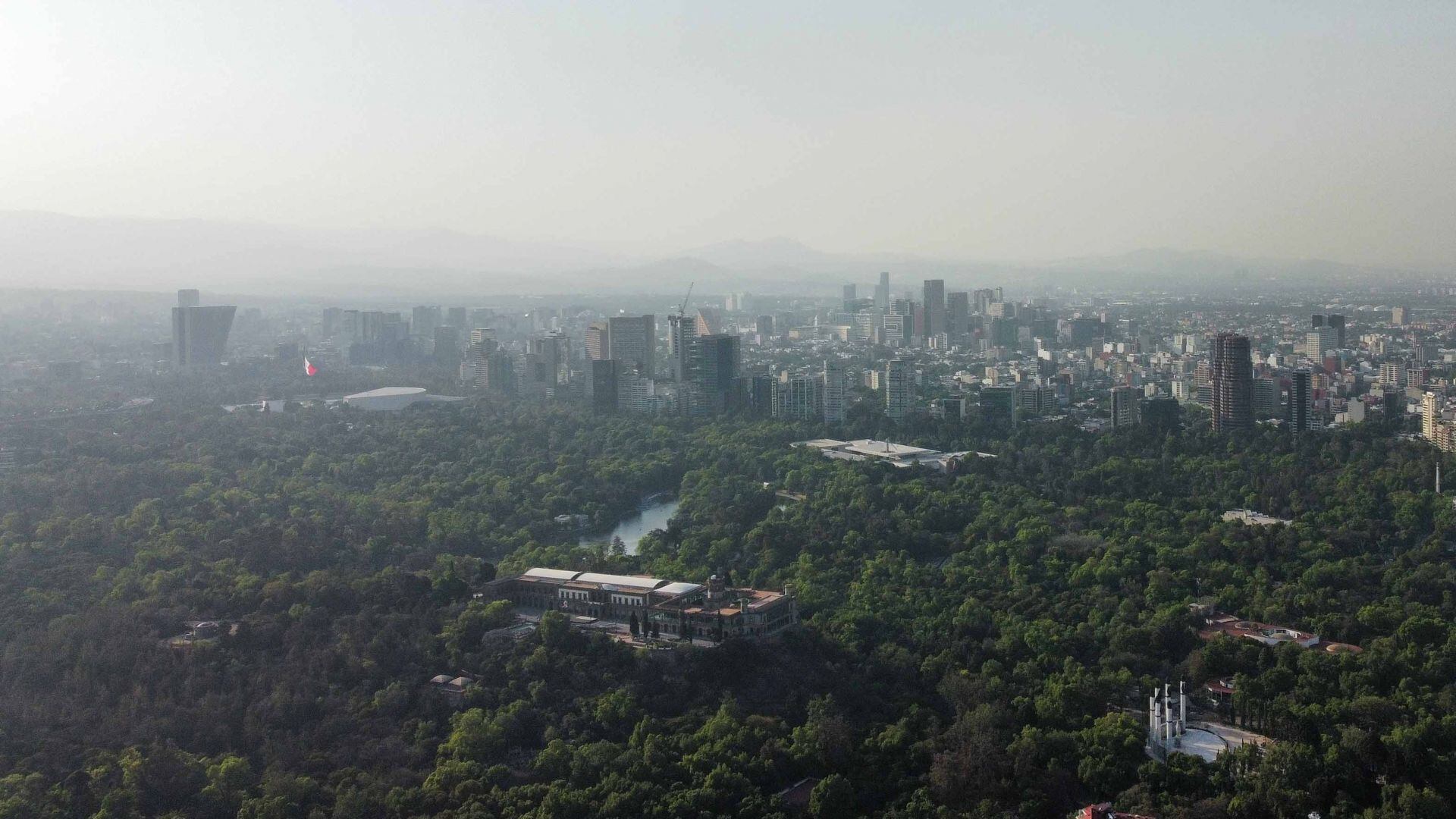 Así se ve la contingencia ambiental en CDMX