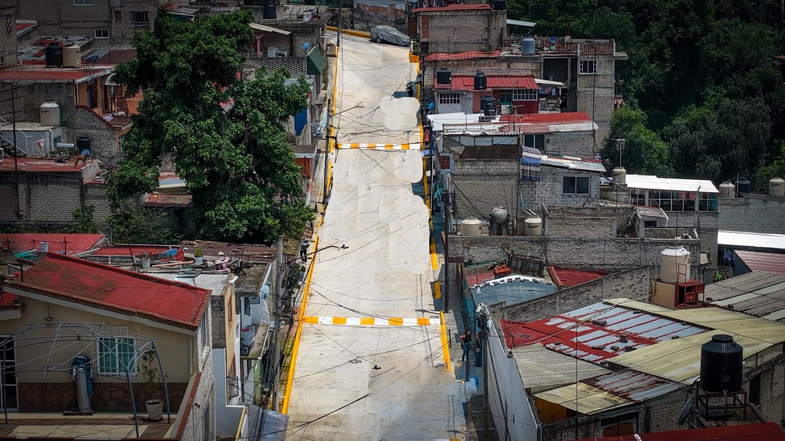 Programa COMUNA transforma la calle Nudo Mixteco en Naucalpan.