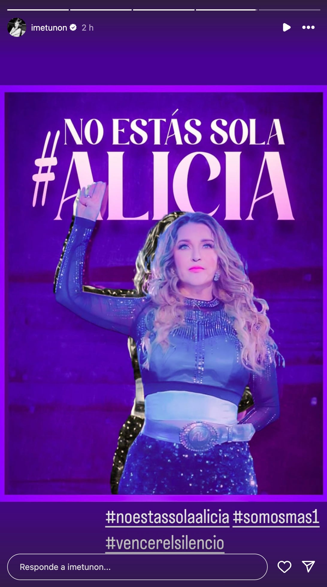 Imelda Garza Tuñón envía mensaje de apoyo para Alicia Villarreal