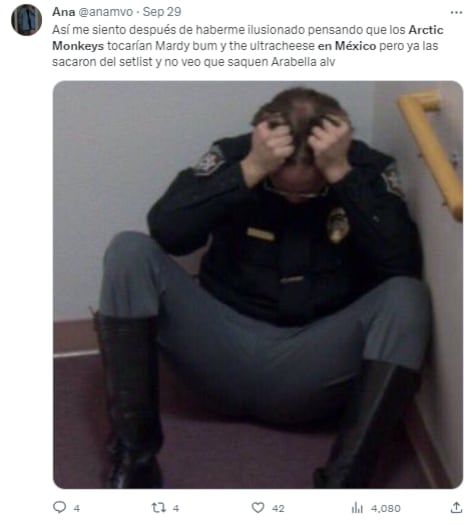 Memes de Arctic Monkeys en México