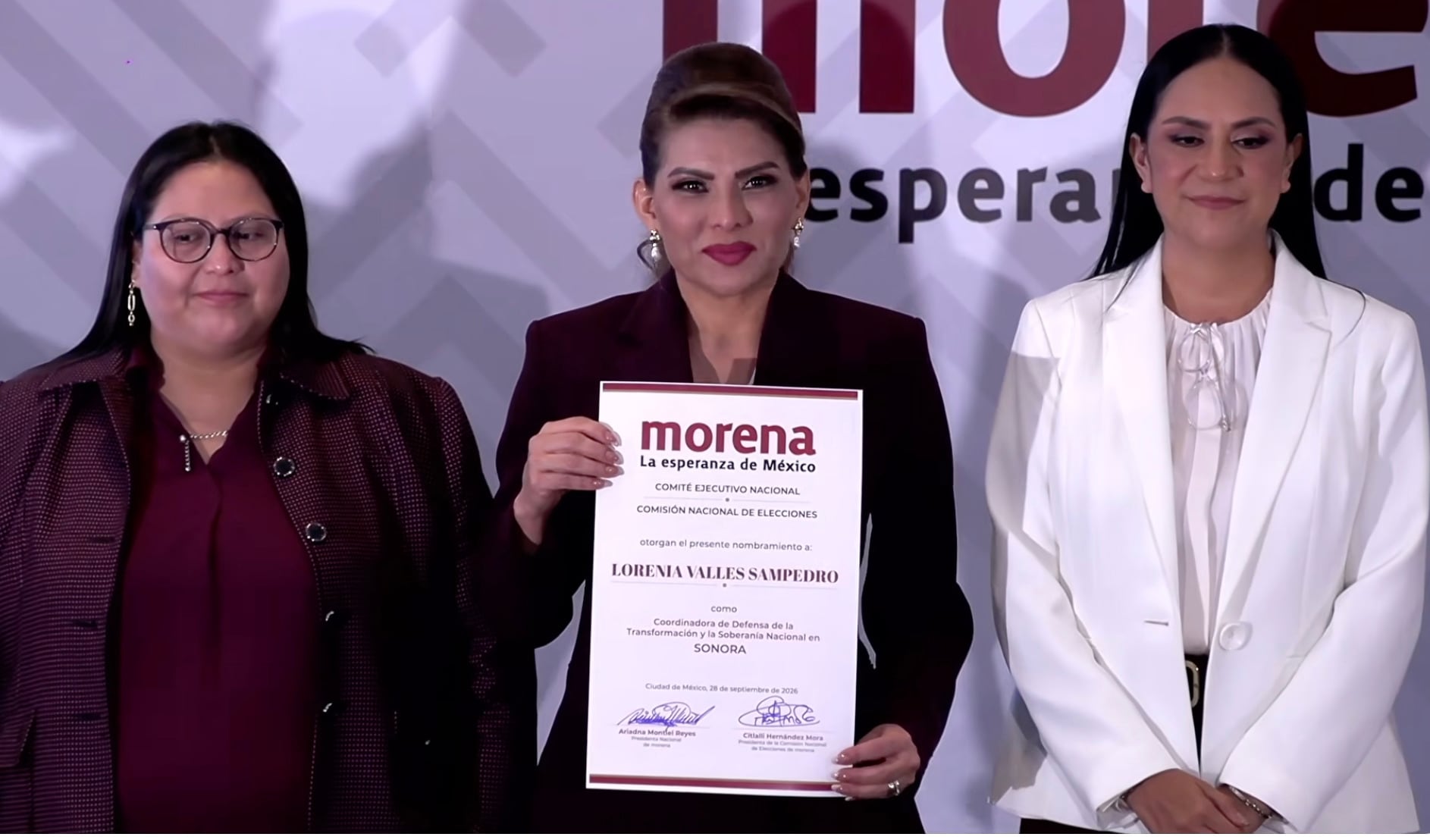 Lorenia Valles, coordinadora de Morena en Sonora