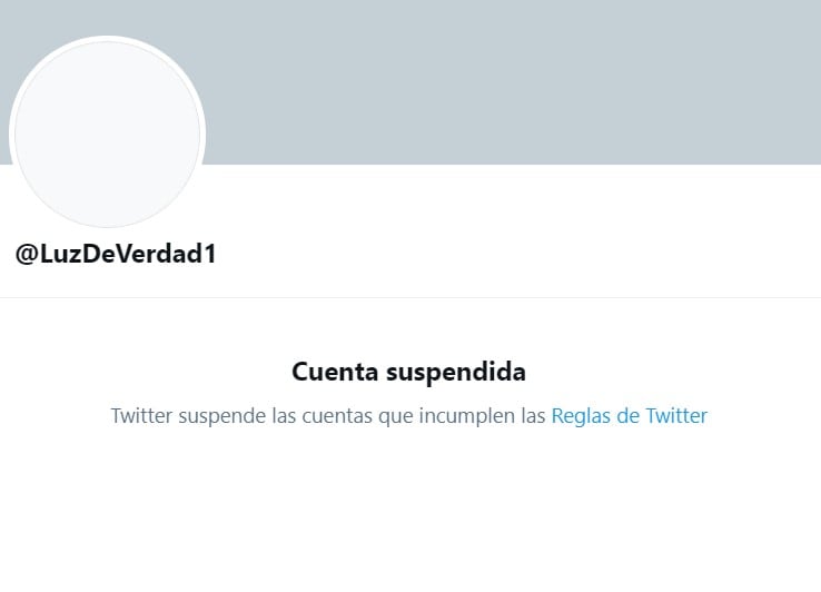 Cuenta cancelada