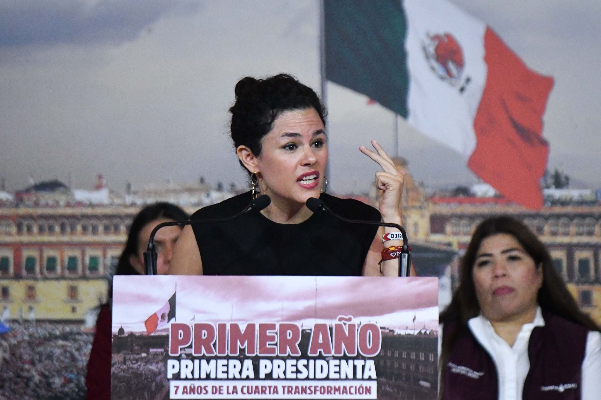 Luisa Alcalde y Morena celebran primer año de gobierno de Claudia Sheinbaum
