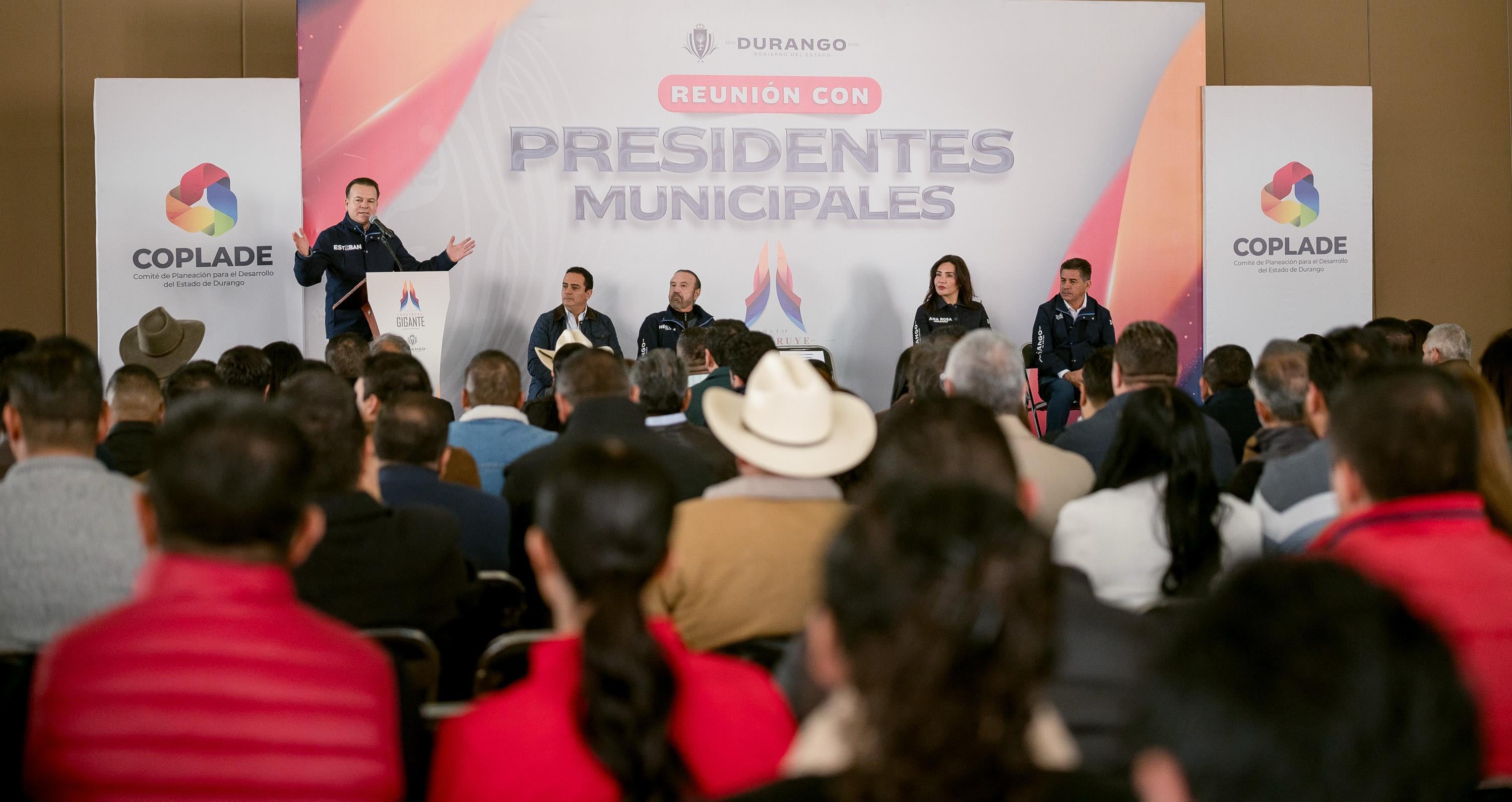 Presidentes municipales destacan trabajo conjunto con el gobernador de Durango