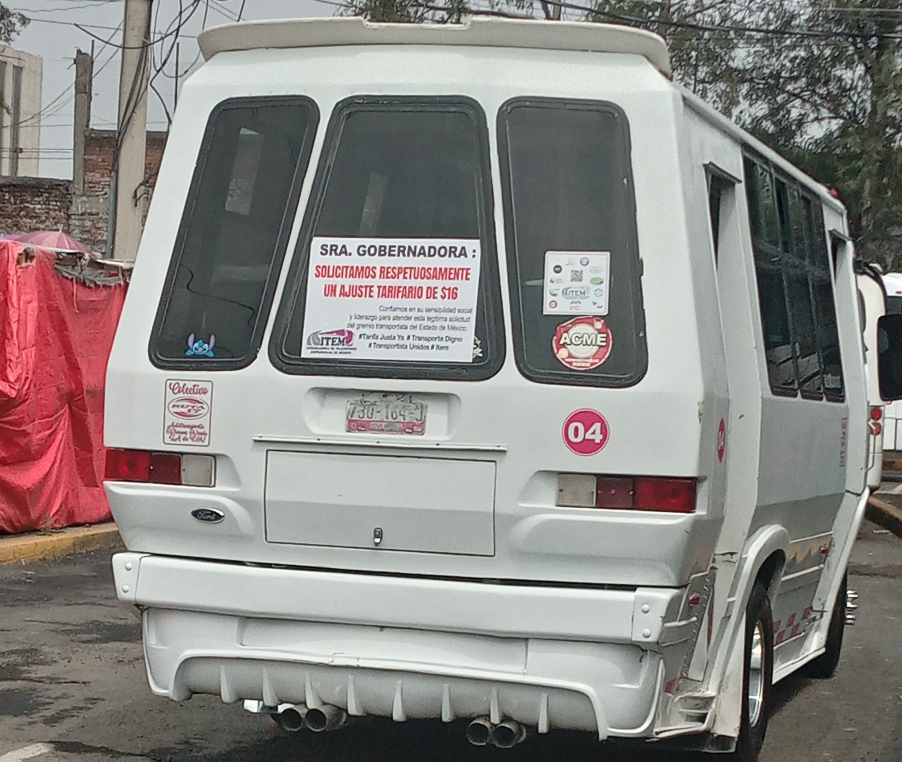 Transportistas en Edomex exigen subir tarifa del pasaje a 16 pesos