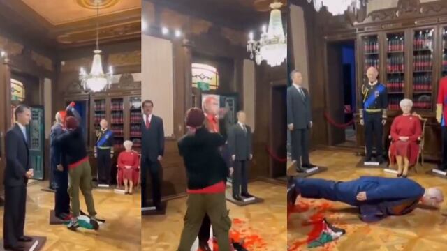 Destruyen figura de Benjamín Netanyahu en Museo de Cera de CDMX