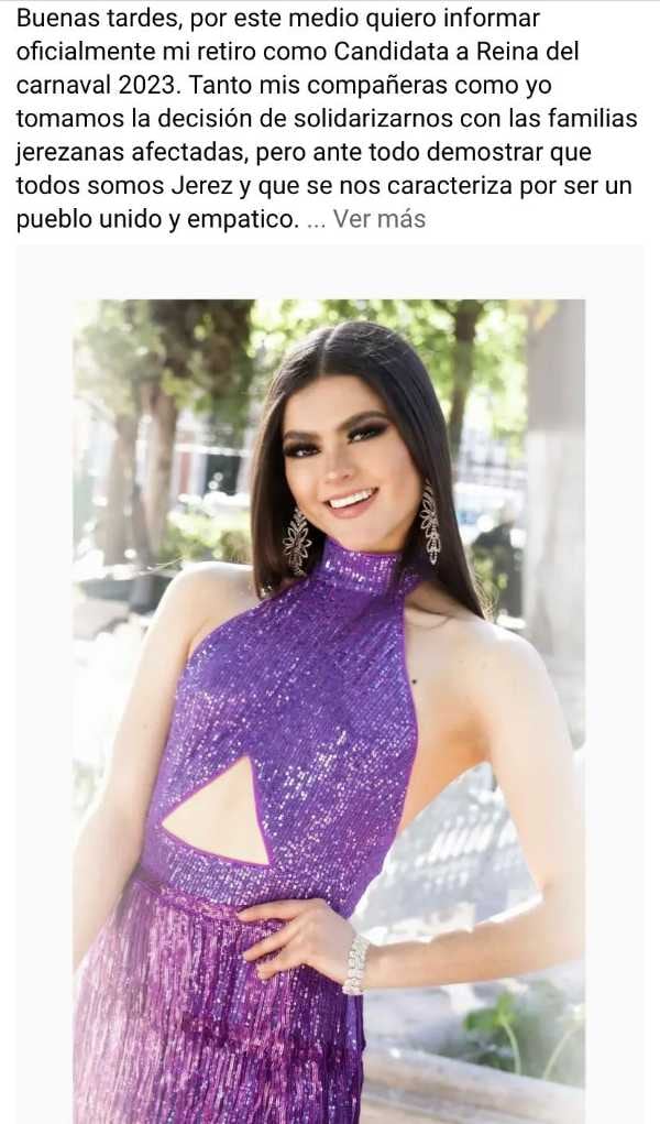 Candidatas renuncian a concurso Reina del Carnaval de Jerez