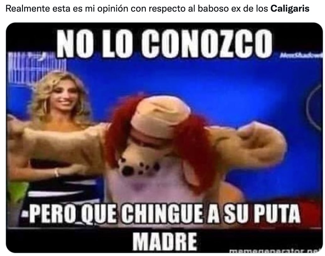 Memes de Los Caligaris inundan Twitter