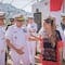 Evelyn Salgado asiste a ceremonia de arribo del Buque Escuela Cuauhtémoc