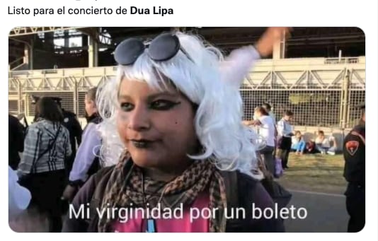 Memes del concierto de Dua Lipa