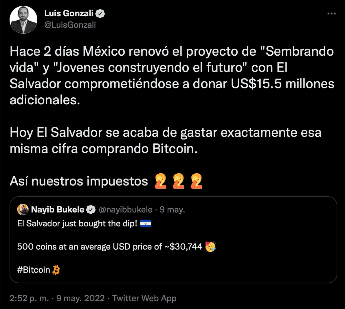 Nayib Bukele compra bitcoins para El Salvador