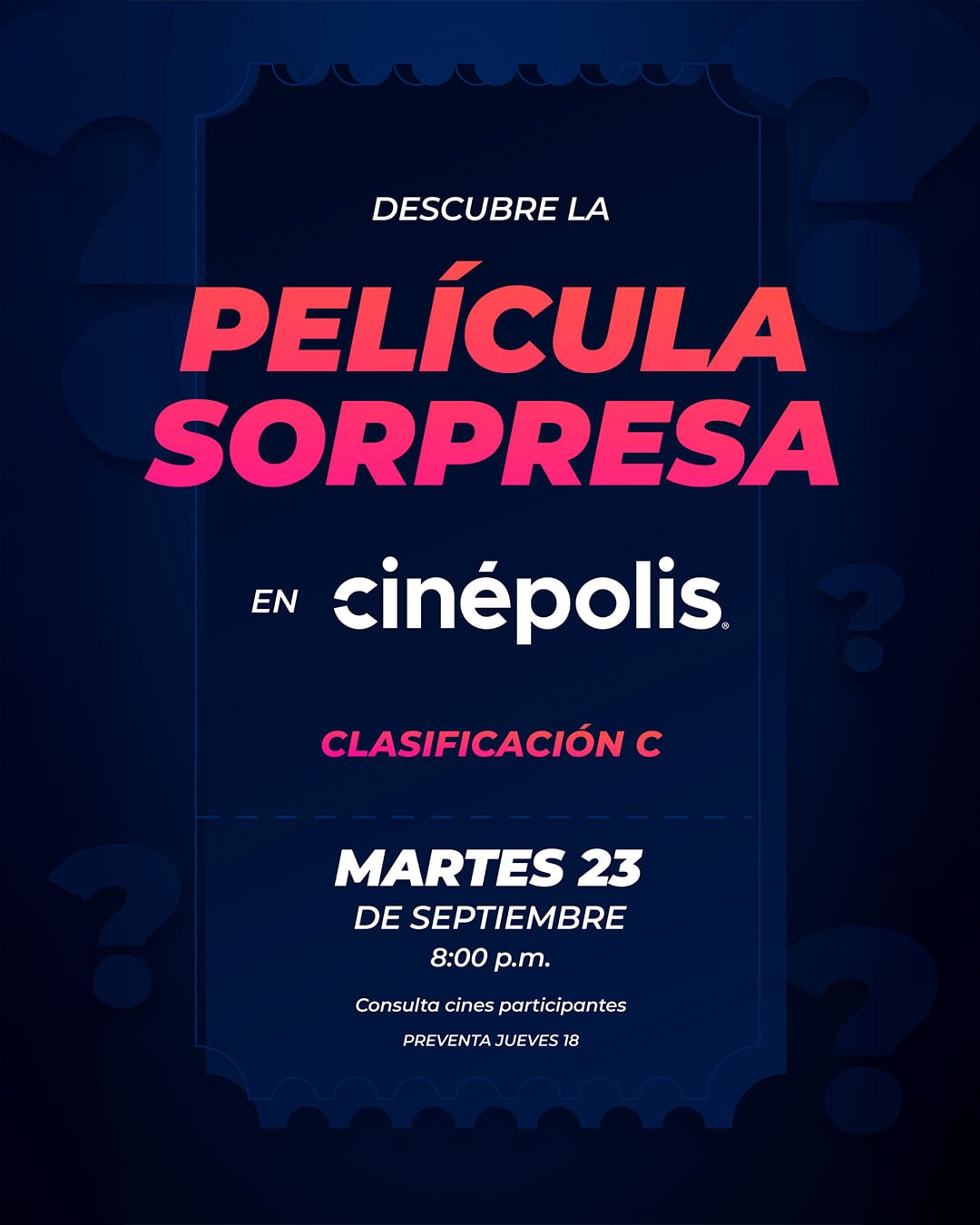 Función secreta de Cinépolis