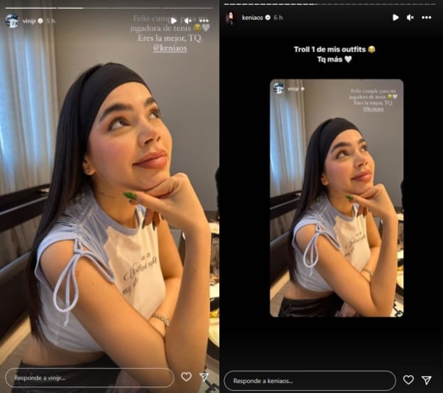 Kenia Os y Vinicius Jr coquetean en Instagram