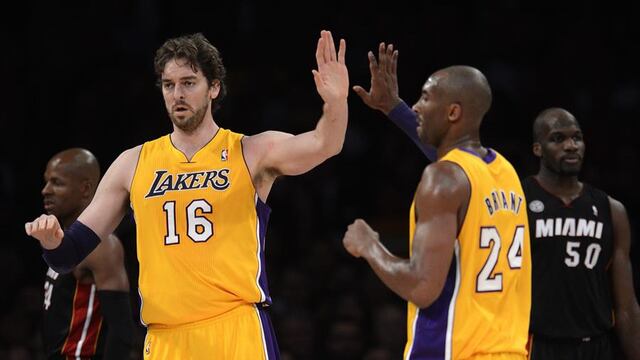 Pau Gasol y Kobe Bryant