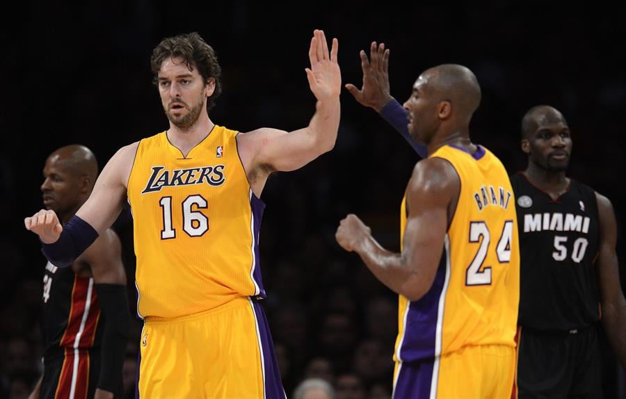Pau Gasol y Kobe Bryant